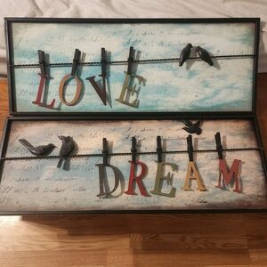 Hobby Lobby Love & Dream Wall Art - Multicolor